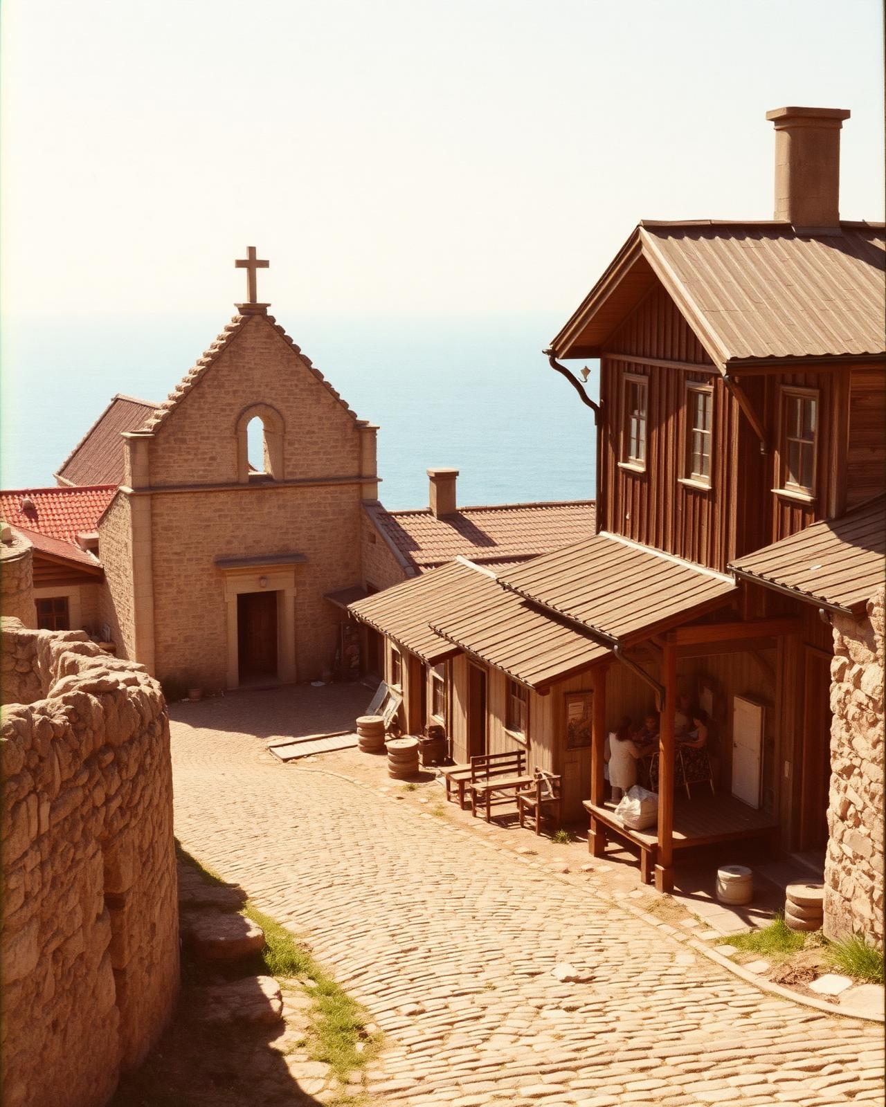 Coastline near Burgas at golden hour
